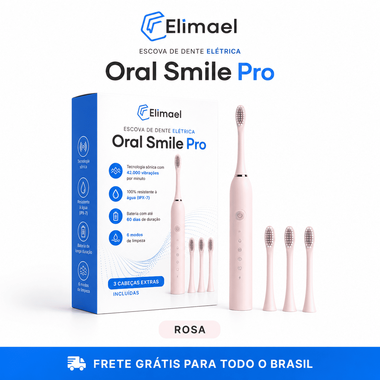 Escova de Dente Elétrica - OralSmile Pro®