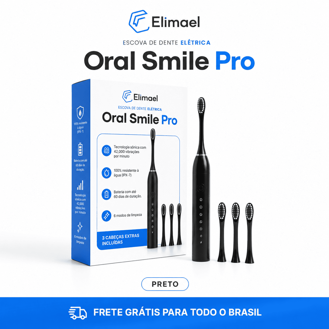 Escova de Dente Elétrica - OralSmile Pro®
