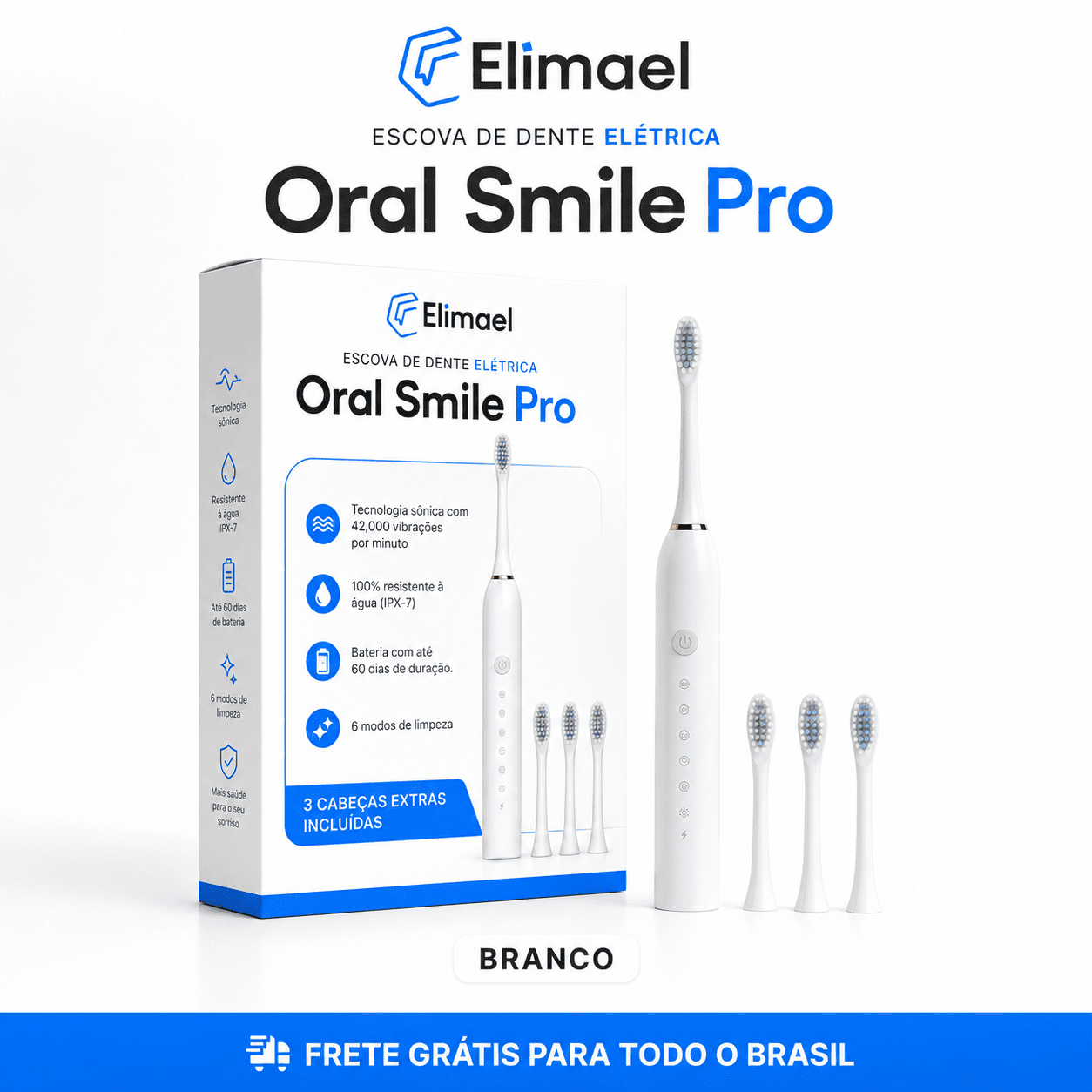 Escova de Dente Elétrica - OralSmile Pro®