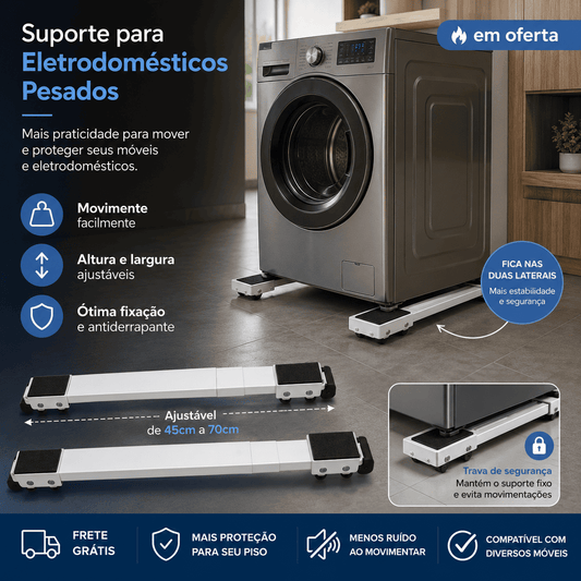 FlexBase - Suporte Para Móveis e Eletrodomésticos Pesados