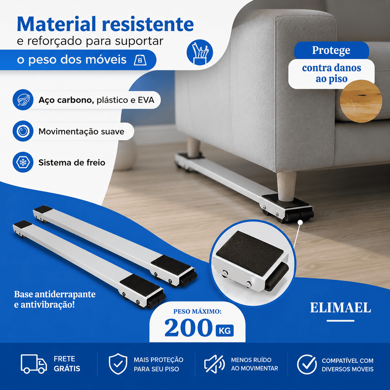 FlexBase - Suporte Para Móveis e Eletrodomésticos Pesados