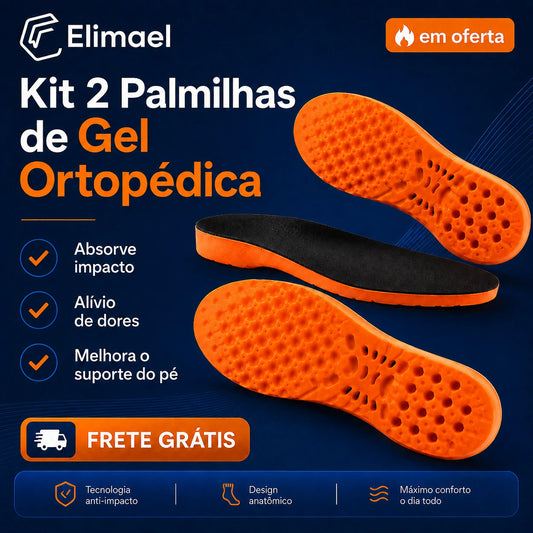 Kit 2 Palmilhas de Gel Ortopédica